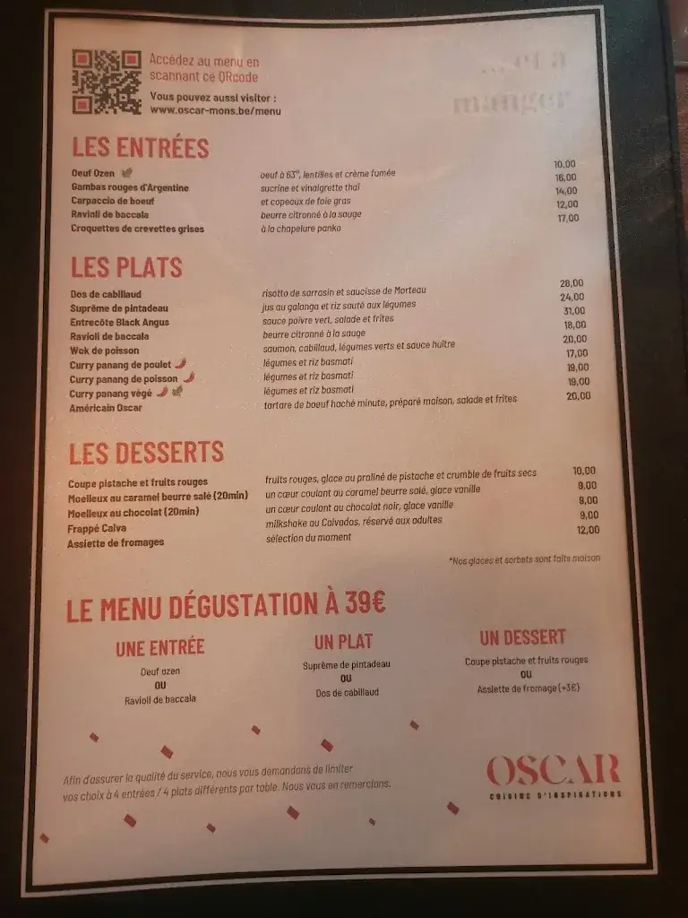 Menu_Restaurant Oscar_Mons_image_2