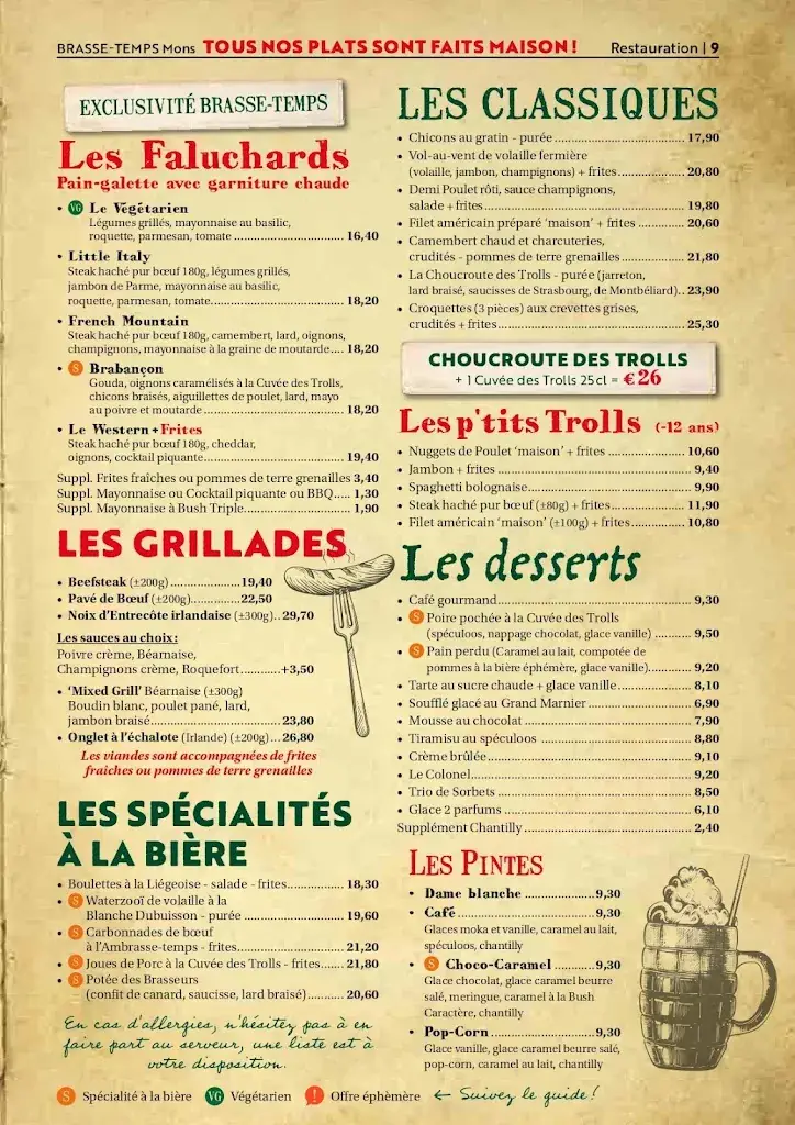 Menu_Brasse-Temps - Restaurant Brasserie Mons_Mons_imagen_4