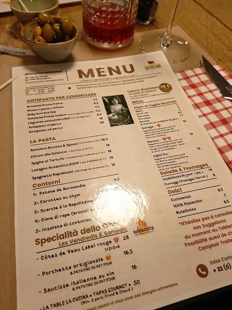 Menu_La Cucina - Eno Gastronomia Traiteur & épicerie fine_Quaregnon_image_4