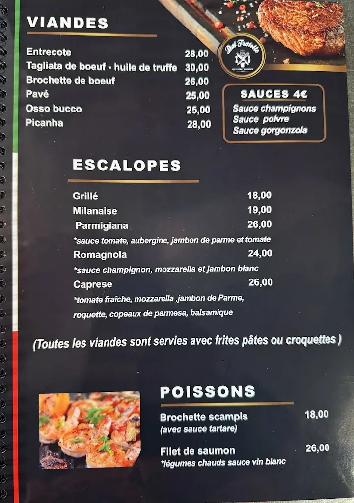 Menü_Dal fratello_Quaregnon_Bild_4