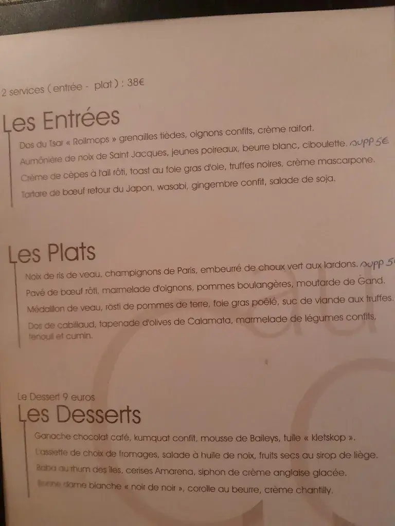Menu_Au Comte d'Harscamp_Rendeux_image_4
