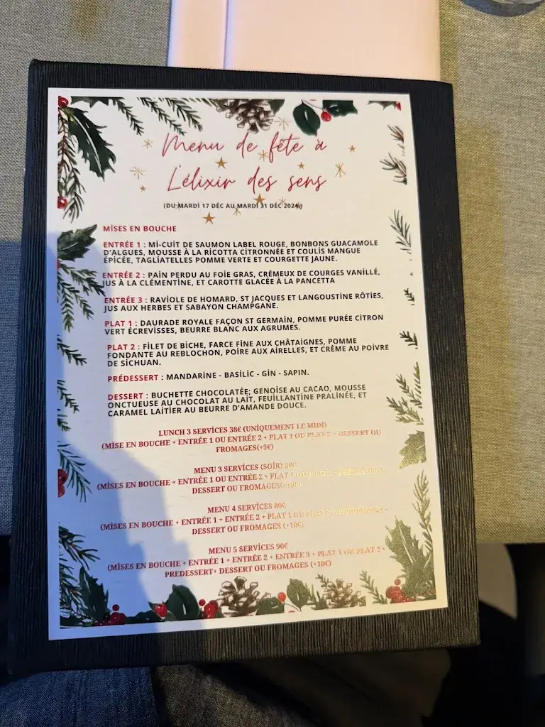 Menu_L'Elixir des Sens_Rixensart_image_1