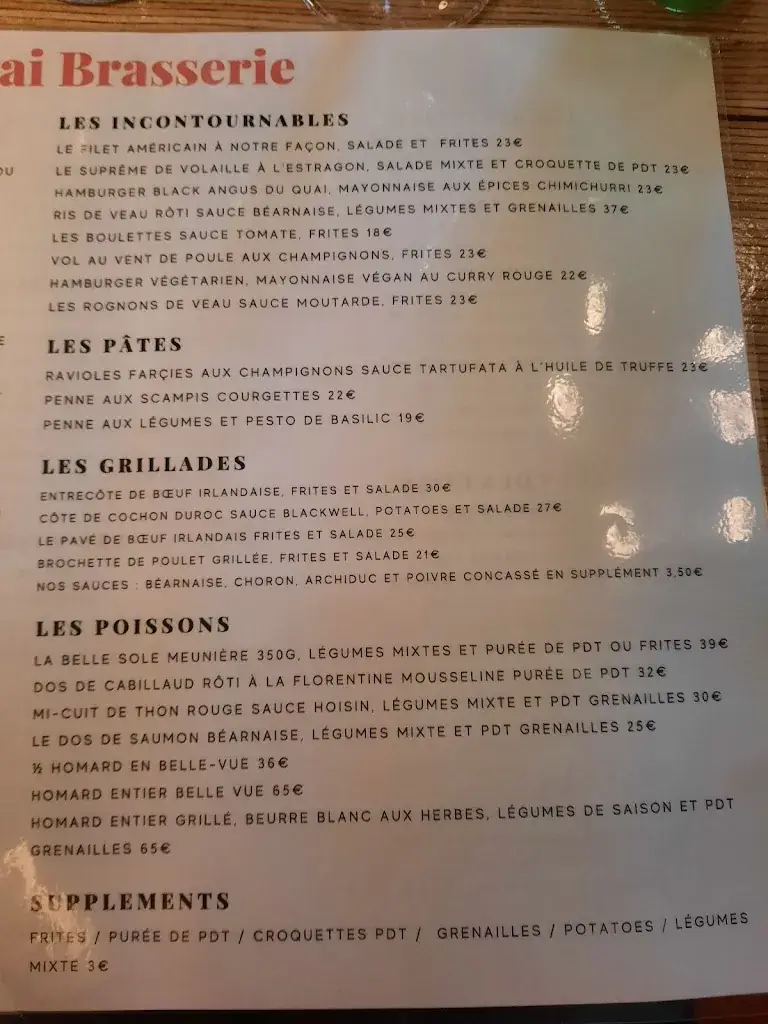 Menu_Le Quai Brasserie_Rixensart_image_2