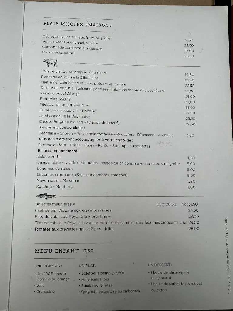 Menu_Brasserie Chez Clément_Rixensart_image_2