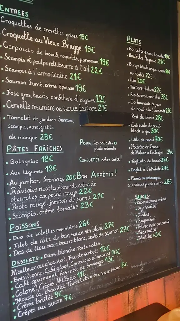 Menu_Le Cafe du Lac_Rixensart_image_1