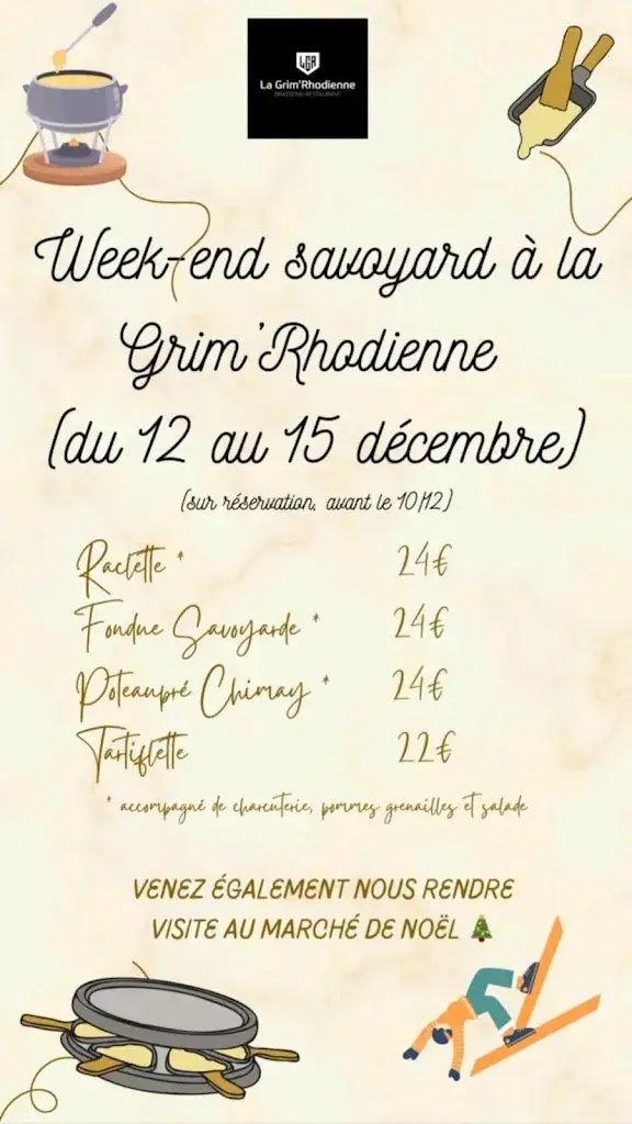 Menu_La Grim'Rhodienne restaurant / bar_Rœulx_image_2