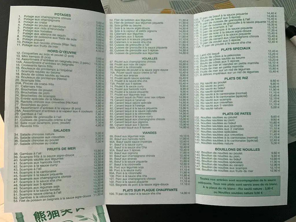 Menü_Les Délices de Panda_Rœulx_Bild_4