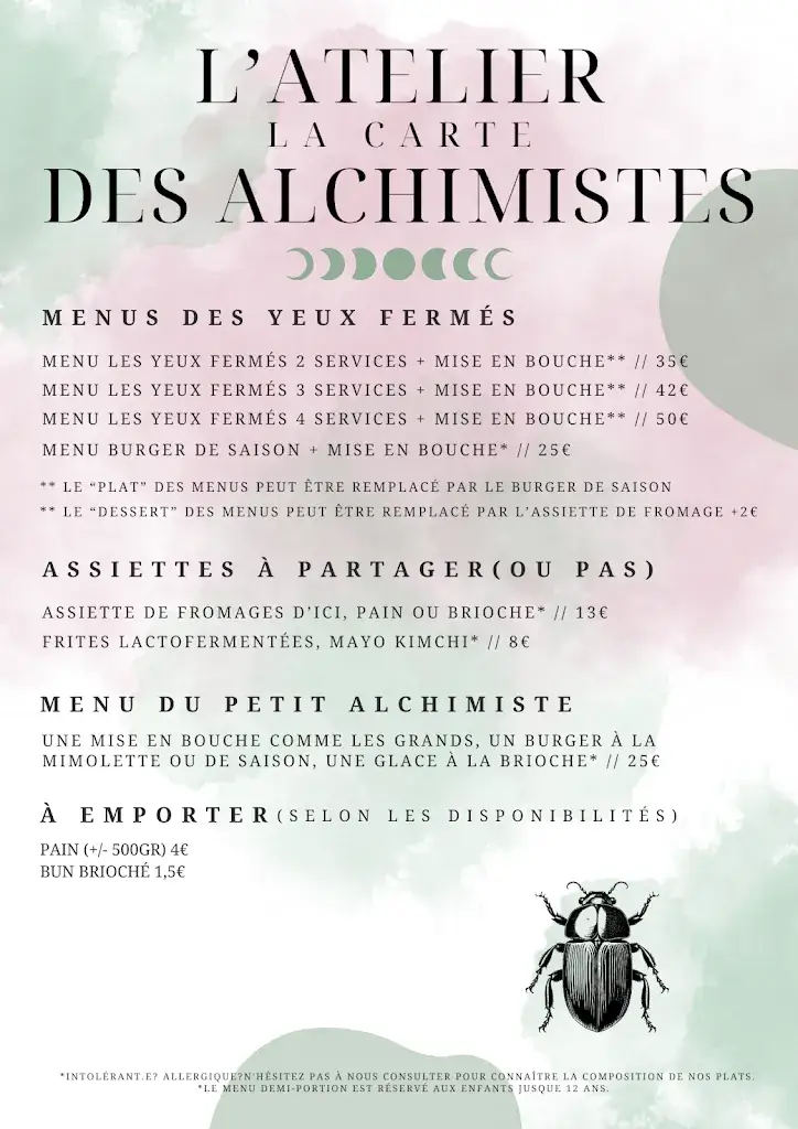 Menu_L'atelier des alchimistes_Quévy_image_1