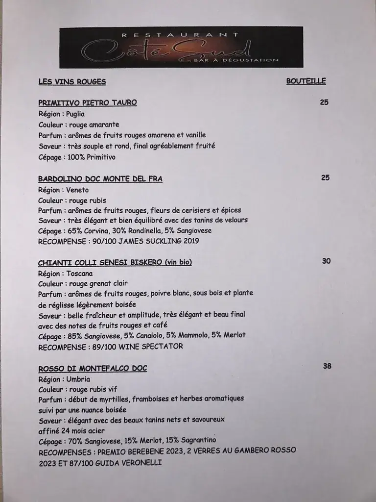 Menu_Côté Sud_Quevy_image_4