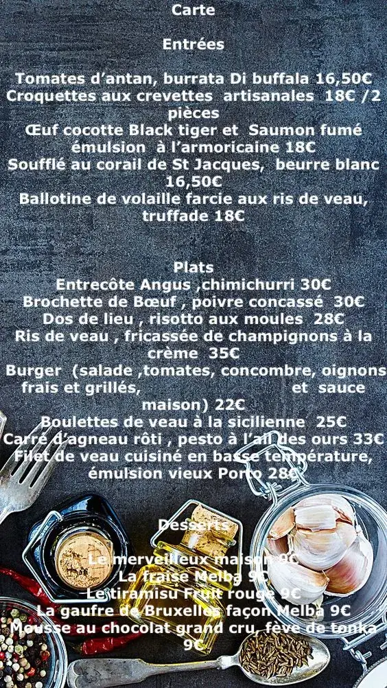 Menu_Restaurant l'Estaminet_Rumes_image_1