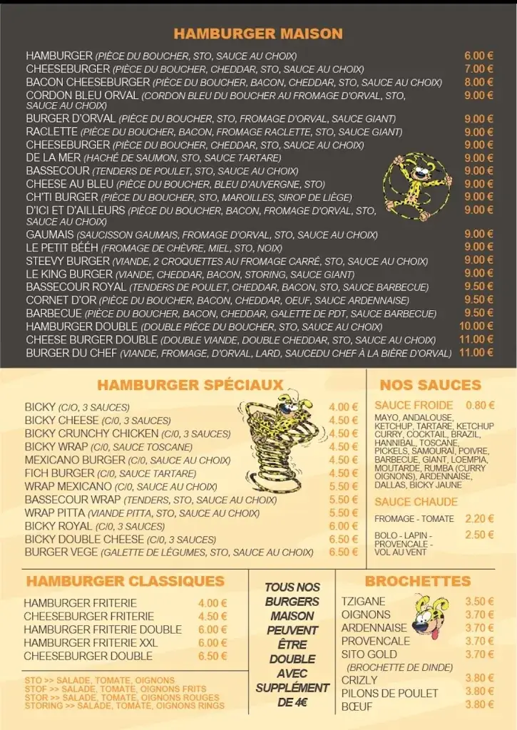 Menu_Au Cornet D'or_Rouvroy_imagen_1