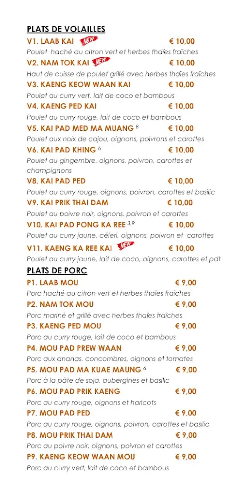Menü_Bach Zaab - Plats Thaïlandais uniquement à emporter_Rouvroy_Bild_2