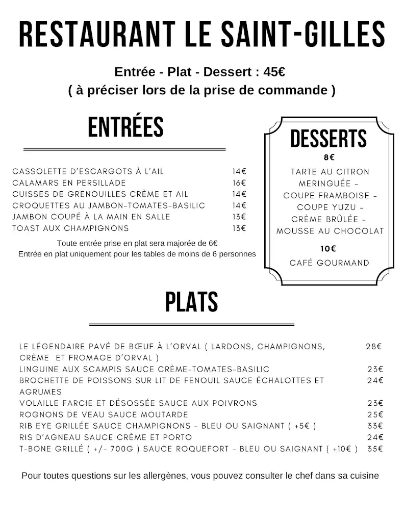 Menu_Le Saint-Gilles_Saint-Hubert_image_1