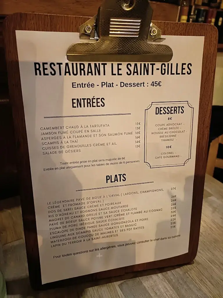 Menu_Le Saint-Gilles_Saint-Hubert_image_2