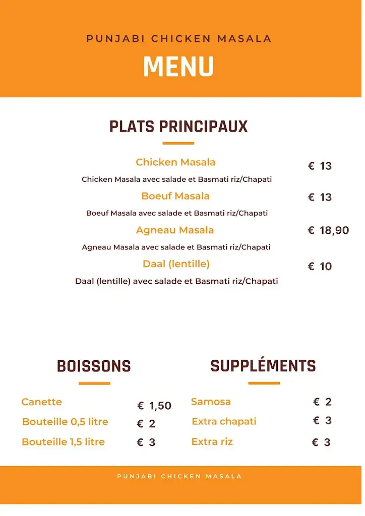 Menu_Punjabi Chicken Masala_Saint-Hubert_image_1