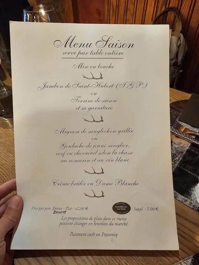 Menü_Le chalet de la foret_Saint-Hubert_Bild_1