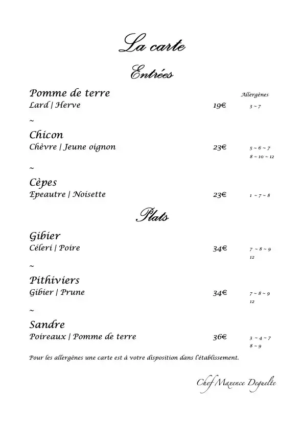 Menu_L'Eau Antique - La Fontaine Du Sabotier_Saint-Hubert_image_2