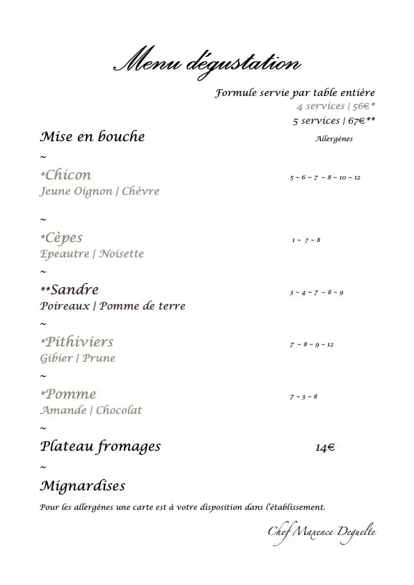 Menu_L'Eau Antique - La Fontaine Du Sabotier_Saint-Hubert_image_4