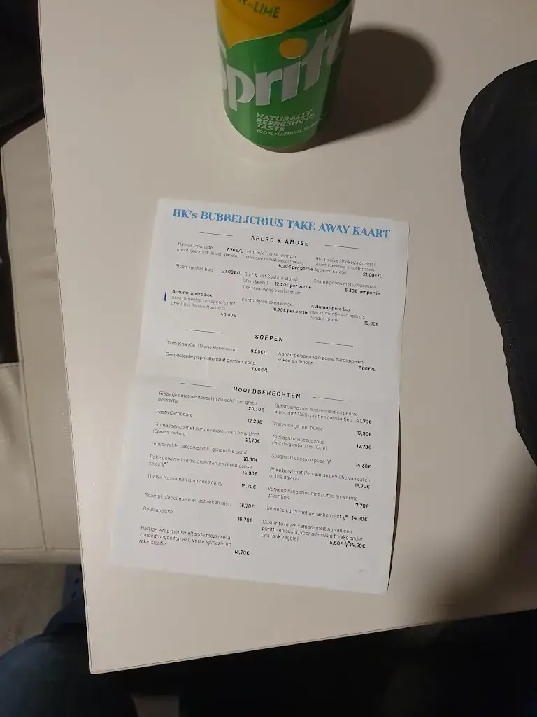 Menu_Harbours' Kitchen_Bredene_imagen_2