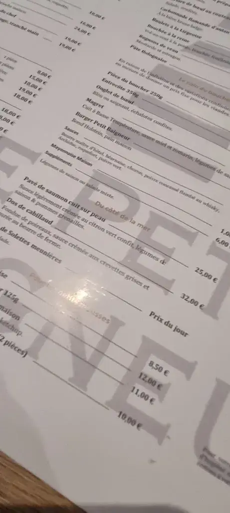 Menu_Le Petit Baigneur_Seneffe_image_1