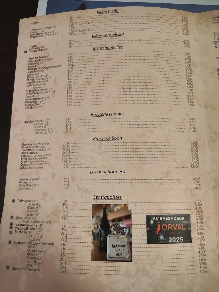 Menu_Le Relais de la Samme_Seneffe_image_1