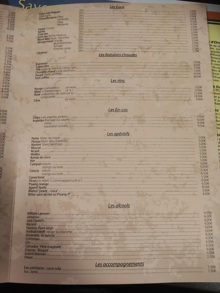 Menu_Le Relais de la Samme_Seneffe_image_2