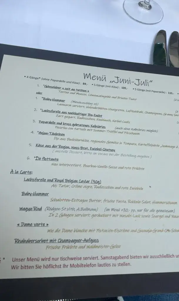 Menü_Gourmet-Restaurant Hotel Zur Post_Vith_Bild_3