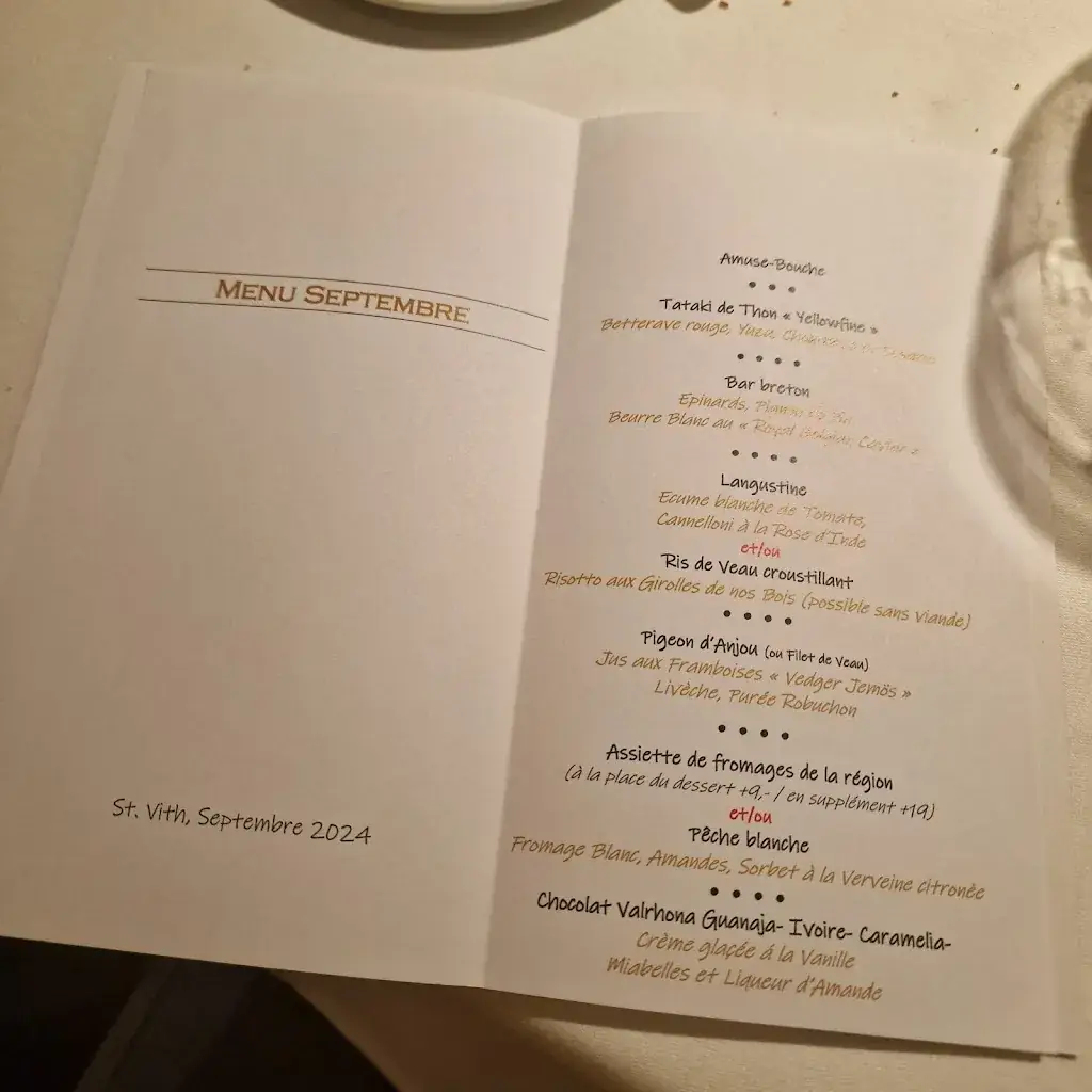 Menü_Gourmet-Restaurant Hotel Zur Post_Vith_Bild_4