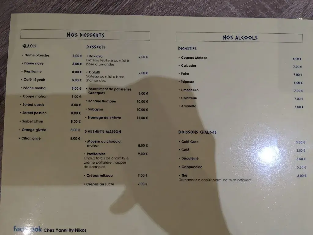 Menü_Chez Yanni_Seraing_Bild_2