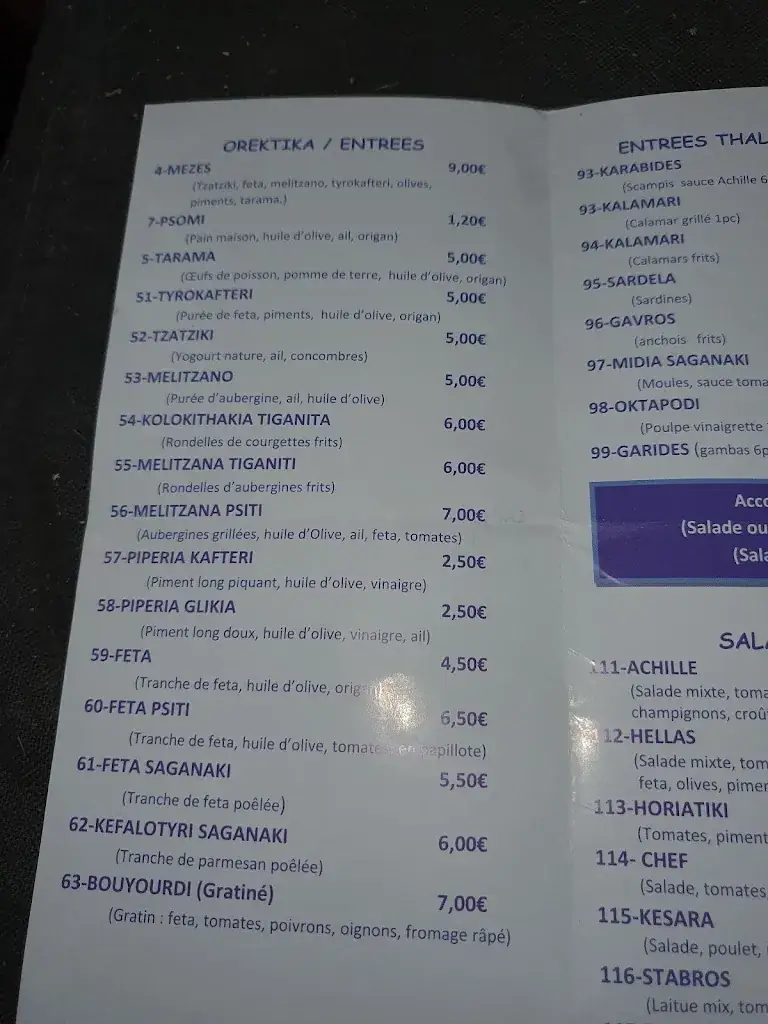 Menu_Achilles Le Grec_Seraing_image_3