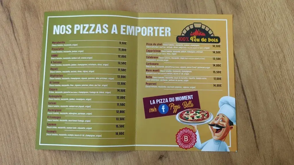 Menu_La Pizza Bella_Tenneville_image_1