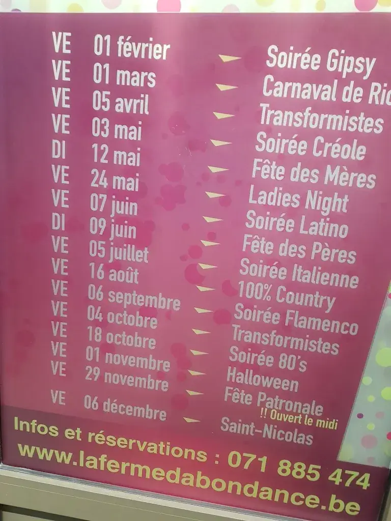 Menü_La Ferme d'Abondance_Sombreffe_Bild_1