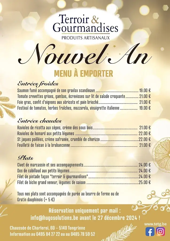 Menü_Terroir & Gourmandises_Sombreffe_Bild_1