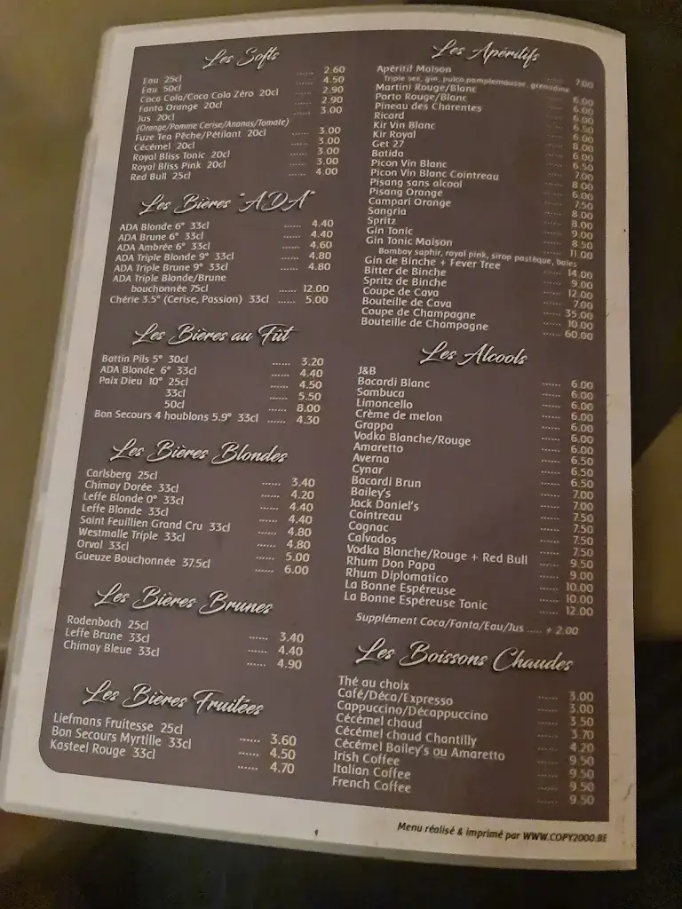 Menu_Caves de l'Abbaye d'Aulne_Thuin_imagen_2