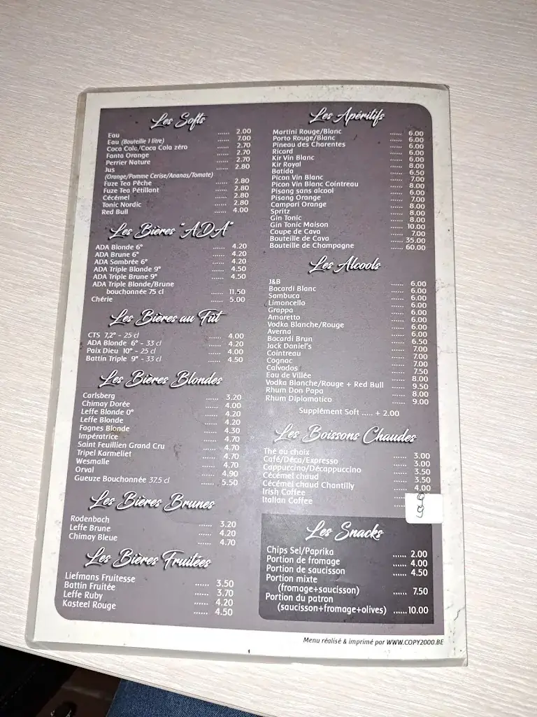 Menu_Caves de l'Abbaye d'Aulne_Thuin_imagen_3