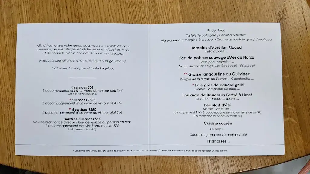 Menü_Le Coq aux Champs_Tinlot_Bild_2