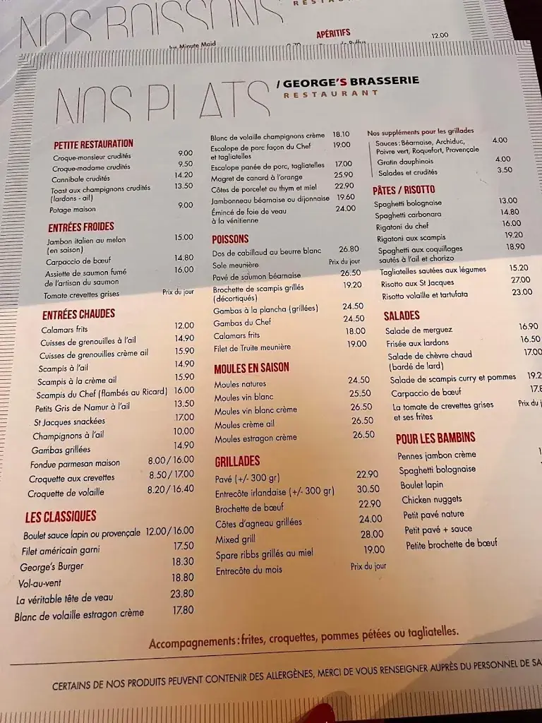 Menu_Brasserie Georges_Sprimont_image_2