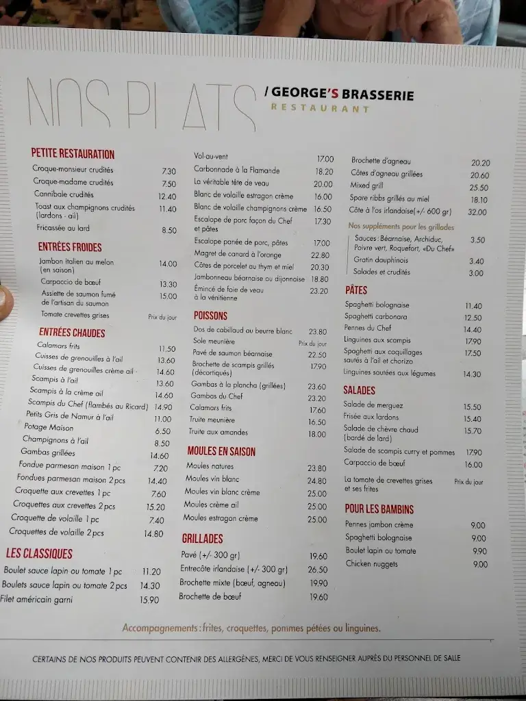 Menu_Brasserie Georges_Sprimont_image_3