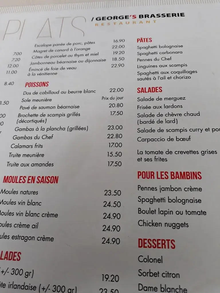 Menu_Brasserie Georges_Sprimont_image_4