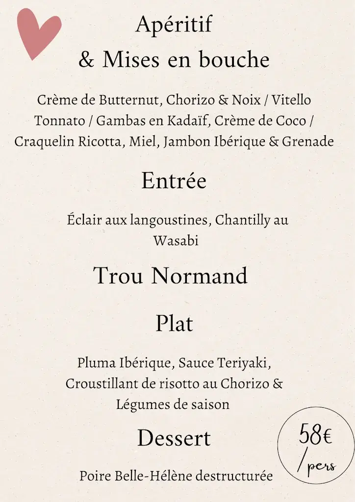 Menu_Le Banneway_Sprimont_imagen_1