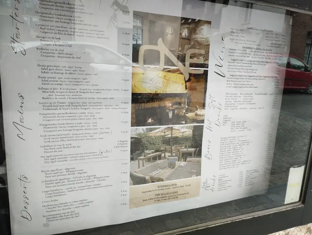 Menu_ONE Restaurant_Brugge_image_4