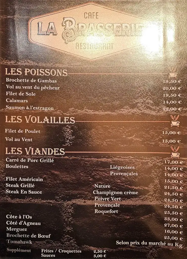 Menu_La Brasserie Flikas_Verviers_image_1