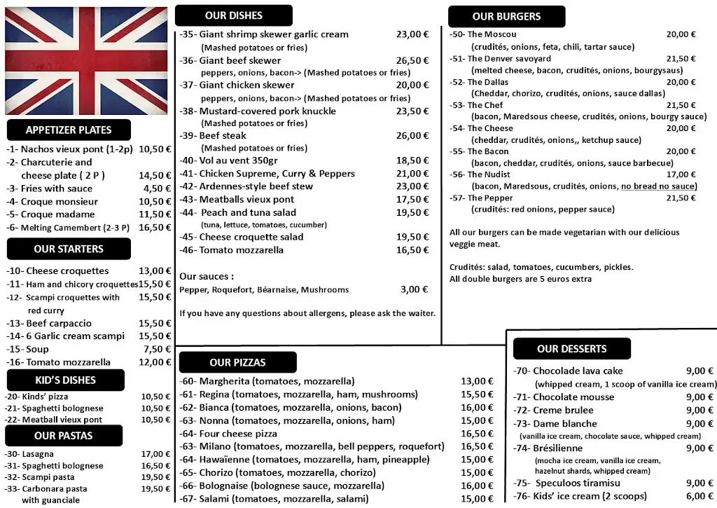 Menu_Restaurant brasserie du Vieux Pont_Trois-Ponts_image_2