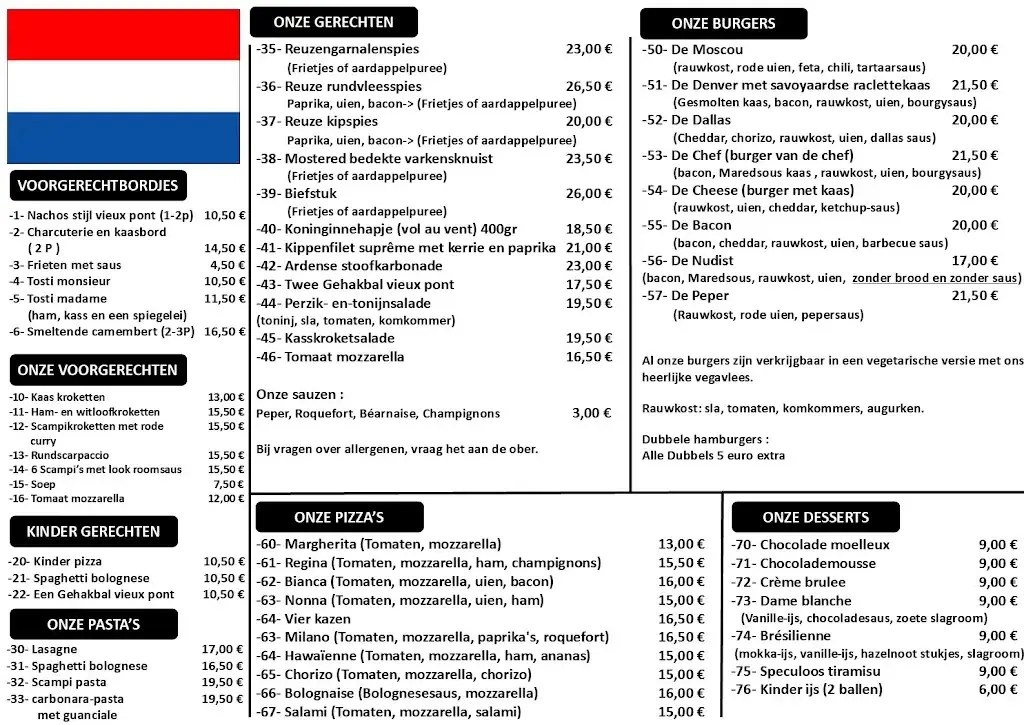 Menu_Restaurant brasserie du Vieux Pont_Trois-Ponts_image_3