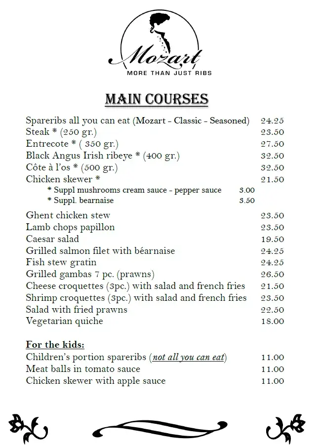 Menü_Mozart Restaurant Brugge_Brugge_Bild_1