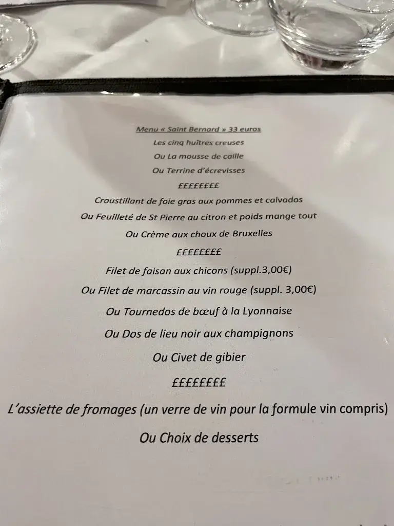 Menü_Le Saint Bernard_Villers-la-Ville_Bild_1