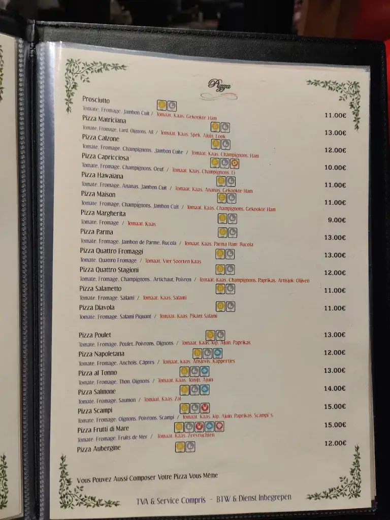 Menü_DA LUCIA - PIZZERIA_Villers-la-Ville_Bild_2