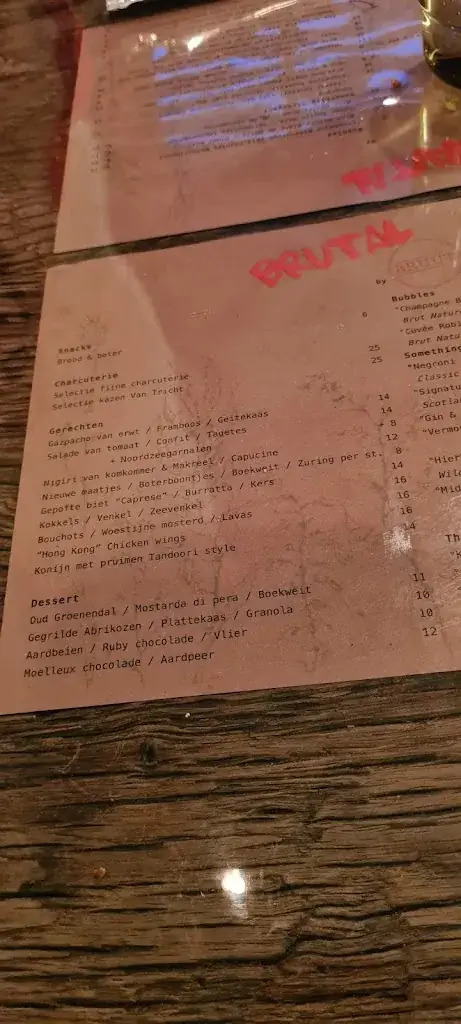 Menü_Bistro Bruut_Brugge_Bild_2