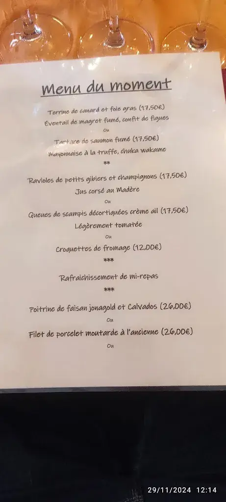 Menu_Le Saint Pierre_Visé_image_2