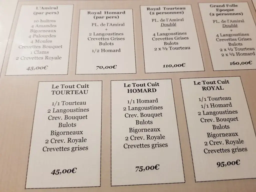 Menü_La Folle Epoque_Wavre_Bild_3